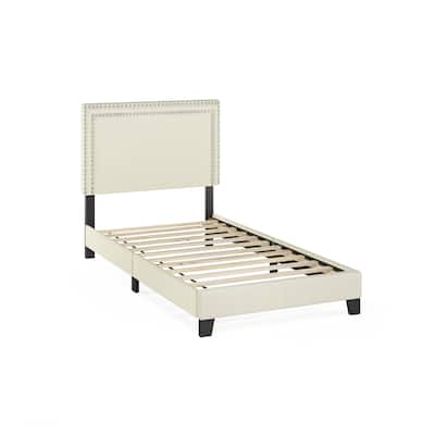 Chic Button Tufted Bed Frame - Linen Upholstered King Size Platform Bed - Stylish Bedroom Decor