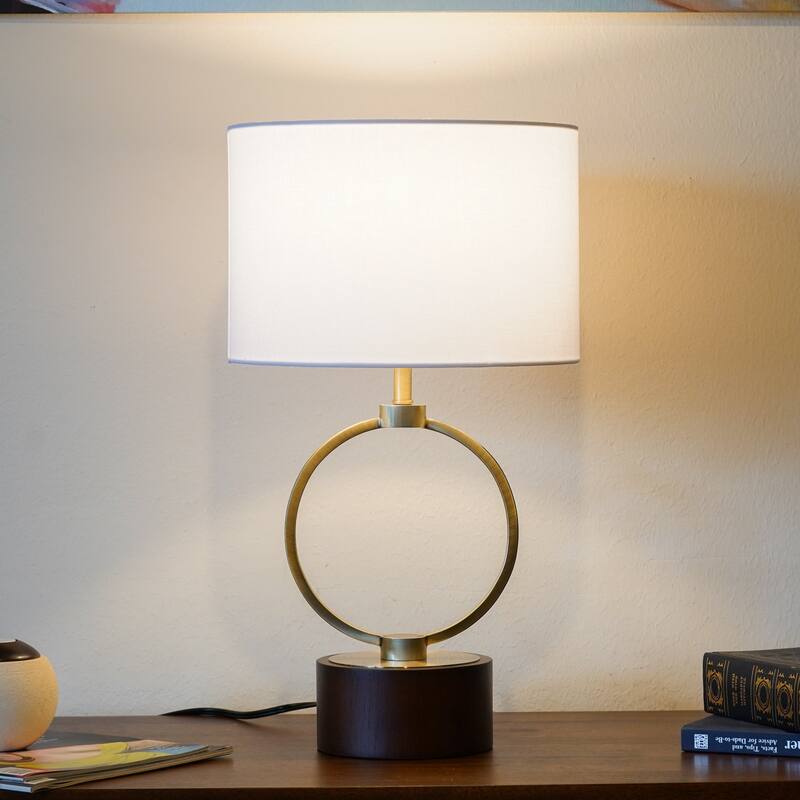 Bedroom Table Lamp Nordic Home Creative Romantic Warm Metal Study Room Desk Bedside Lamp, Grid Metal Circular Table Lamp 110V