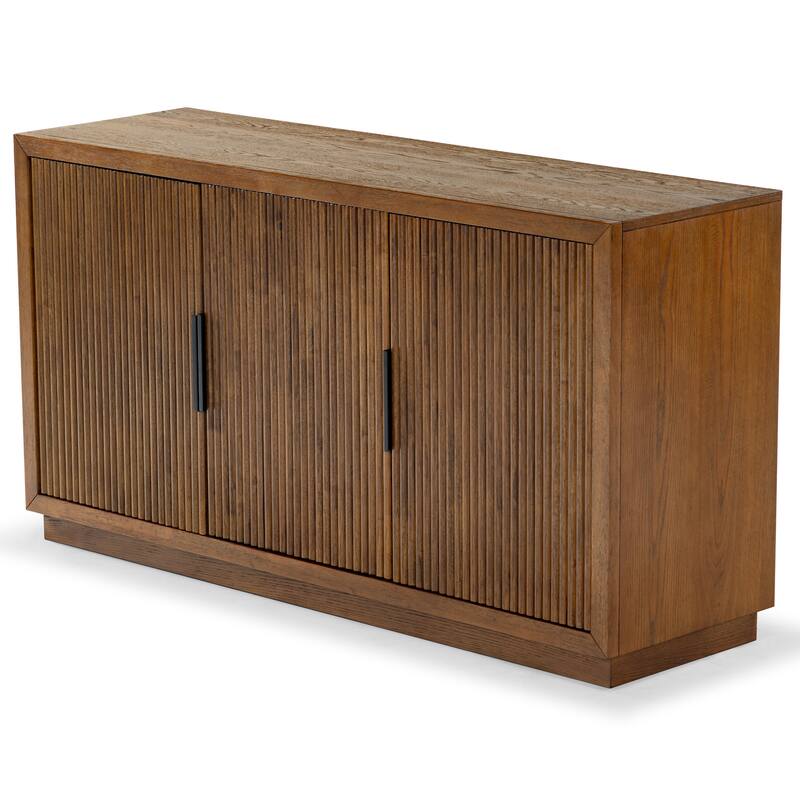 SAFAVIEH Couture Shelbie 3-Door Reeded Sideboard - 60"W x 18"D x 32"H