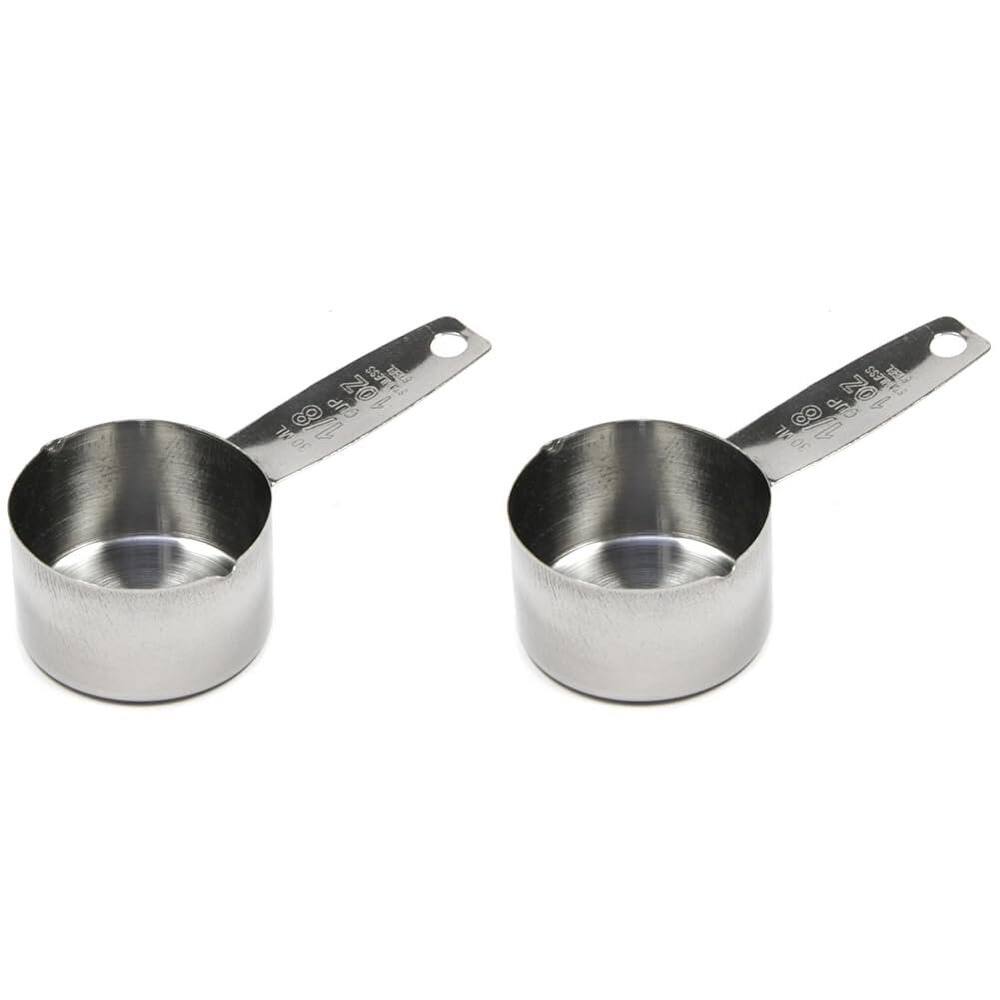 Chef Craft Stainless Steel Coffee Scoop Measurer - 2 Tbsp Measuring Cup - 2 PACK