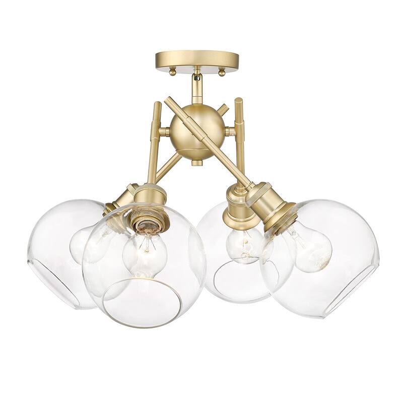 Axel 6.5" Wide 4-Light Semi-Flush