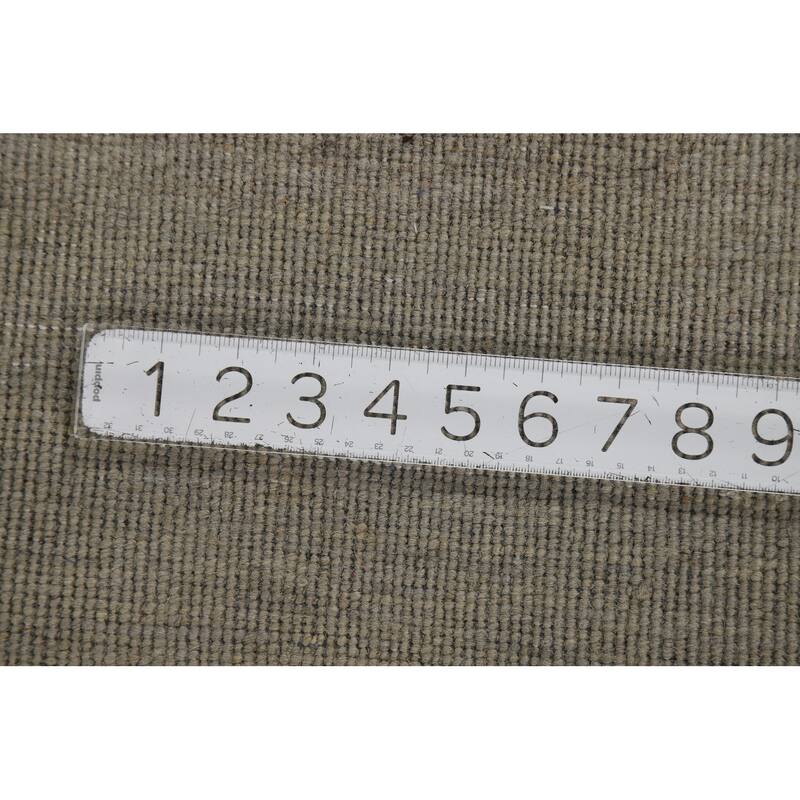 Beige & Gray Gabbeh Oriental Area Rug Handmade Wool Carpet - 5'5" x 7'11"