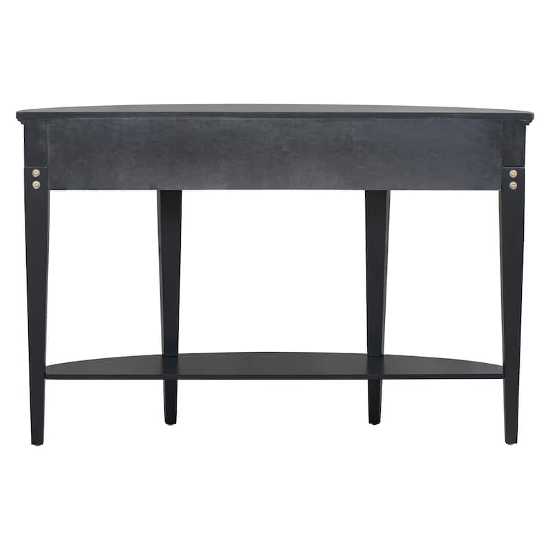 Modern Curved Console Table Sofa Table with 3 drawers and 1 Shelf for Hallway, Entryway, Living Room