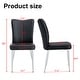 preview thumbnail 5 of 23, Modern minimalist 4-piece set of faux leather dining chairs and office chairs