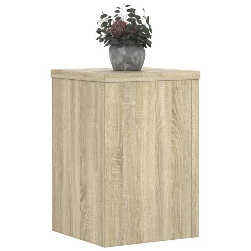 vidaXL Plant Stand Set of 2 Oak Engineered Wood