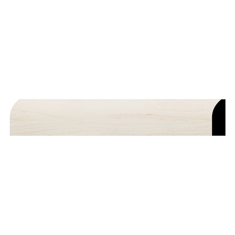 WM827: 3/8-in D x 1-1/4-in W x 96-in L Americraft Solid Hardwood Stain Grade Modern Stop Moulding - Maple