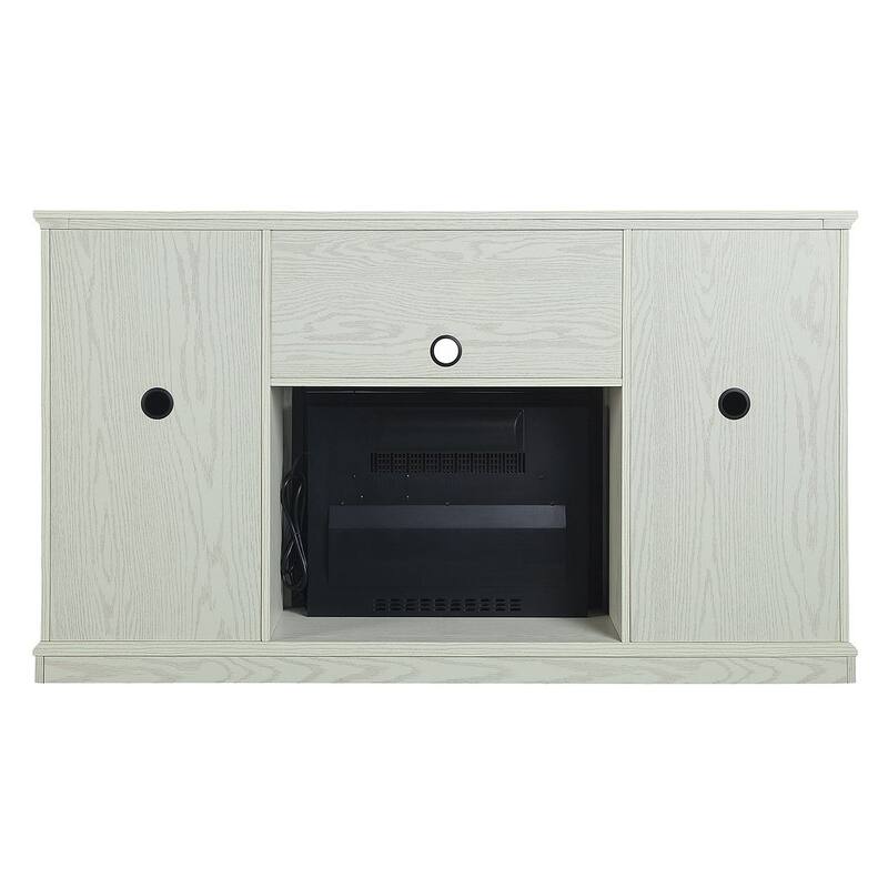 Myrtle 60 In. Fireplace Sliding Doors Media Console
