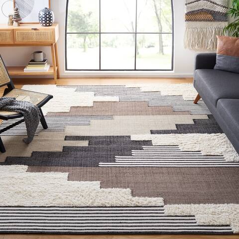 SAFAVIEH Handmade Kenya Atlandida Modern Tribal Wool Rug