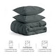 preview thumbnail 36 of 65, 3 Piece Reversible Pintuck Pinch Pleat Bohemia and Tufted Clipped Comforter Set