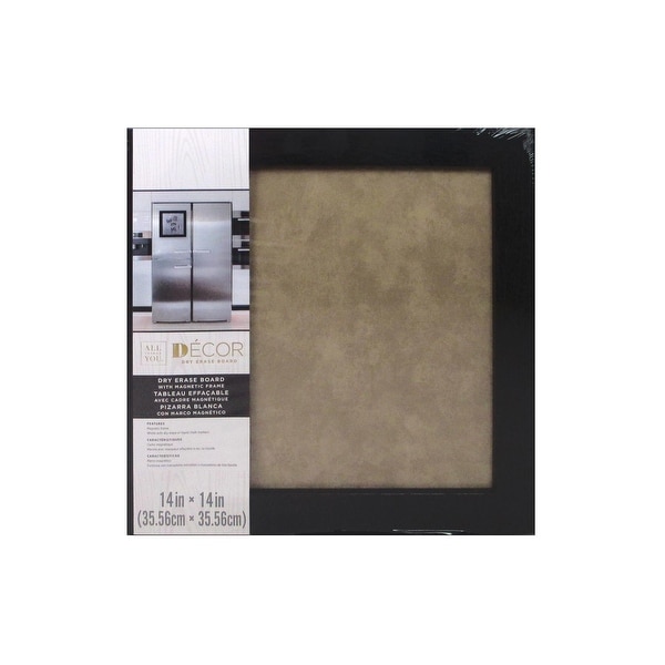 Darice Dry Erase Board 14x14" Blk/Taupe