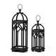 preview thumbnail 23 of 52, Glitzhome Set of 2 Wooden Church Style Decorative Lanterns Candle Holders for Wedding Mantle Entryway
