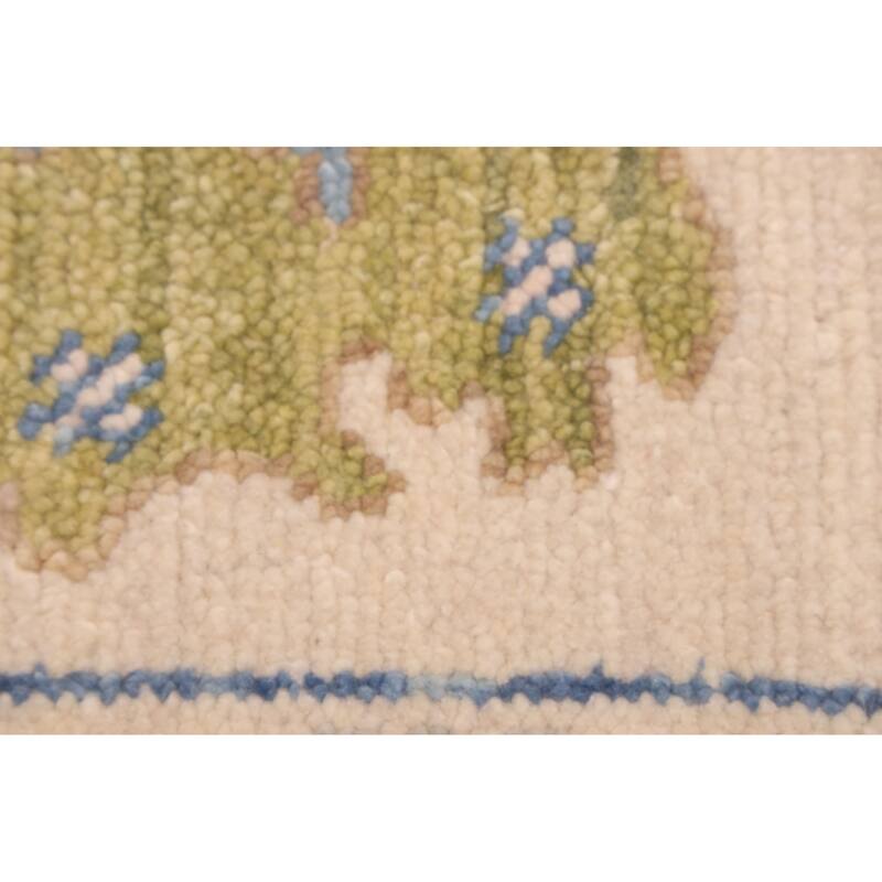 ECARPETGALLERY Hand-knotted Modern Oushak Beige Wool Rug - 8'0 x 10'0