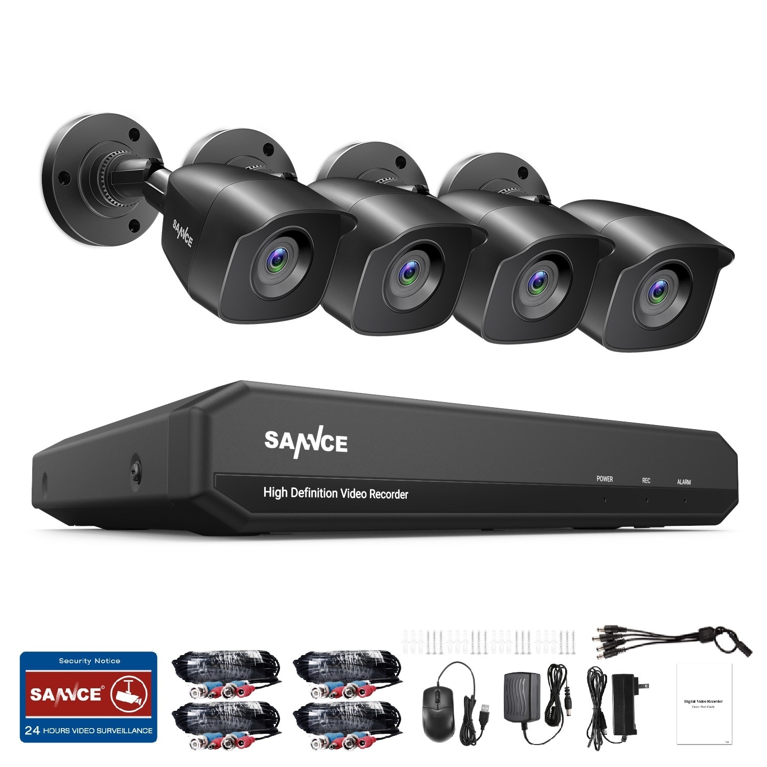 Sannce Cctv With Audio Recording SANNCE 8CH 5MP POE CCTV System