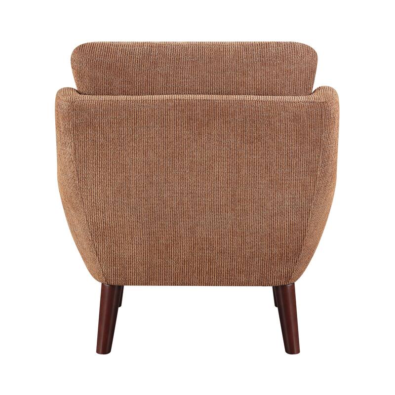 Canyon 26.5" Chenille Accent Chair - Espresso Finish Solid Wood Legs