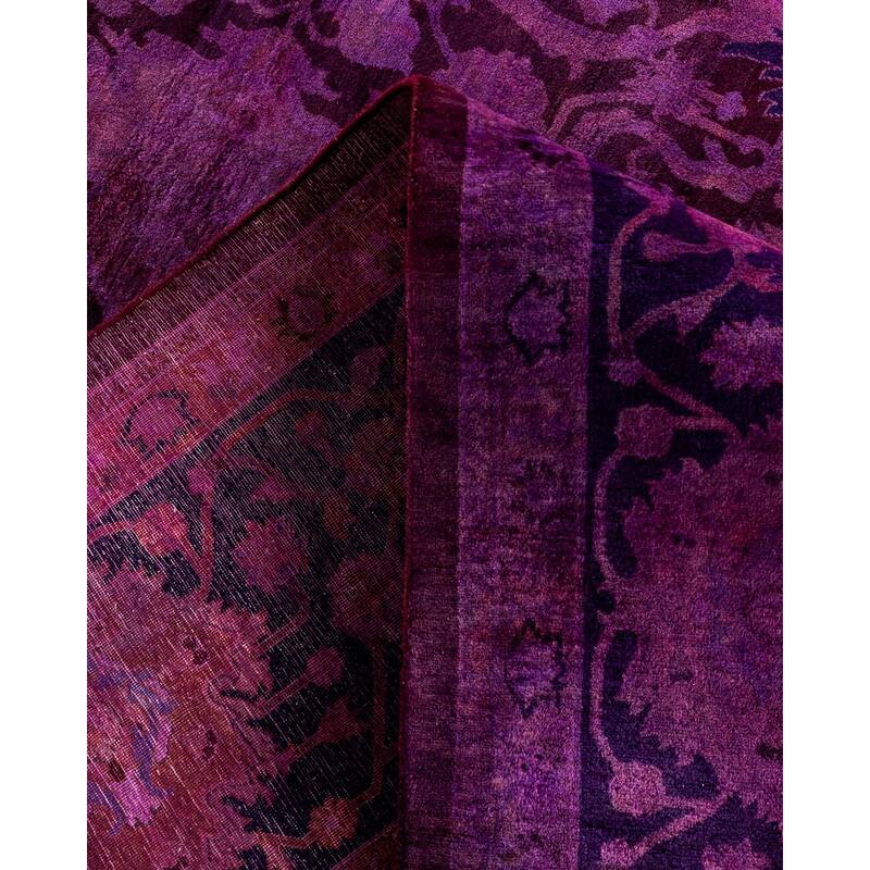 Fine Vibrance One-of-a-Kind Hand-Knotted Area Rug - Pink, 8' 2" x 10' 3" - 8' 2" x 10' 3"
