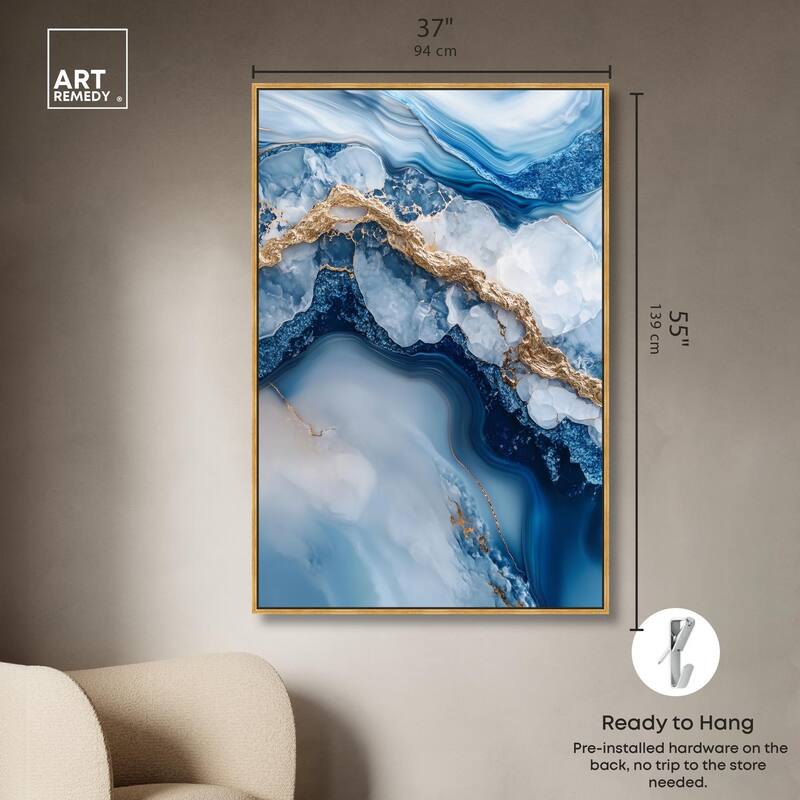 Molten Topaz II Canvas by Art Remedy