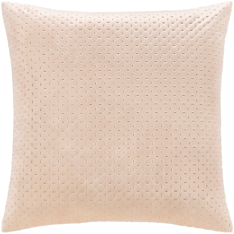 The Curated Nomad Sawyer Velvet Stitched 20-inch Throw Pillow with Poly or Down Fill