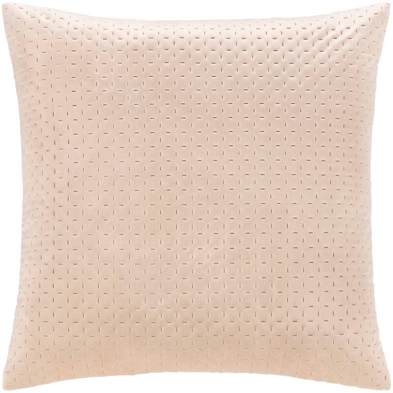 The Curated Nomad Sawyer Velvet Stitched 22-inch Throw Pillow with Poly or Down Fill