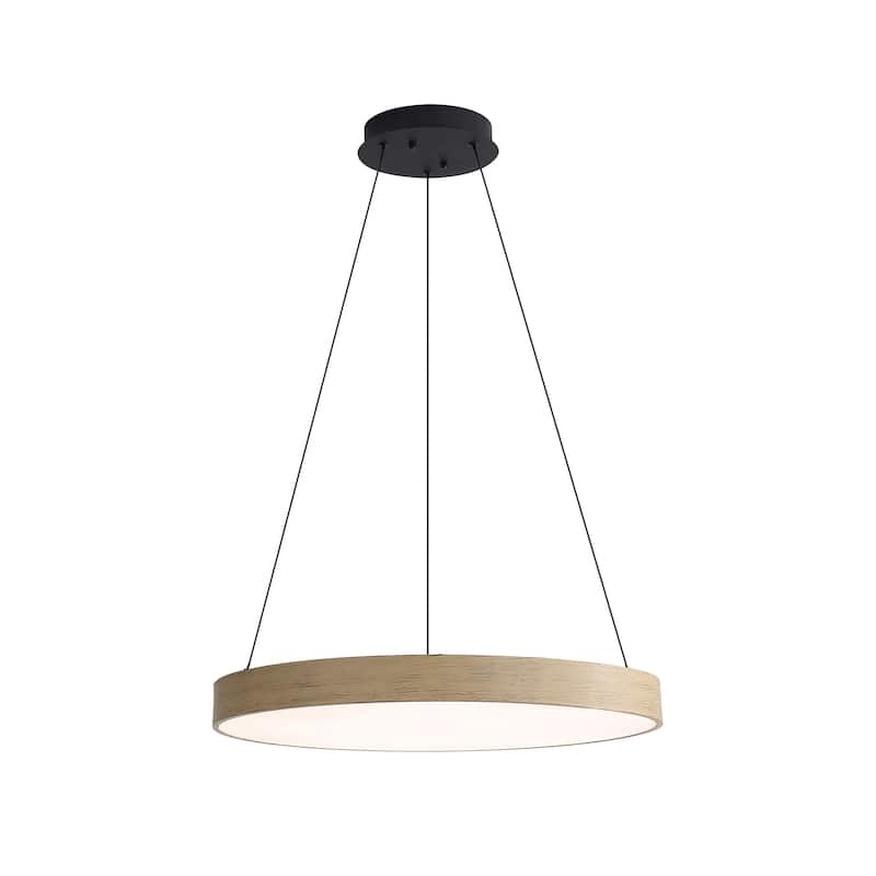 Wry Lighting Anello Integrated LED Pendant in Driftwood - Gray