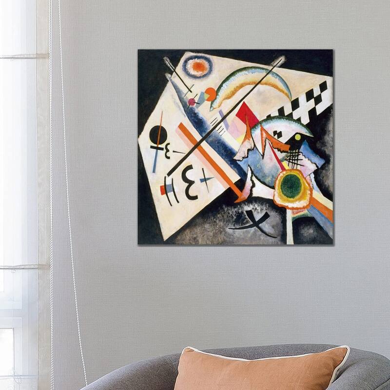 iCanvas "White Cross" by Wassily Kandinsky Canvas Print - 26x26x1.5