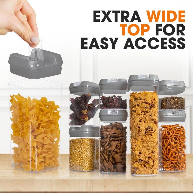 Cheer Collection 7-piece Stackable Airtight Food Storage Container Set