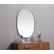 preview thumbnail 8 of 9, Elegant Lighting MR2B3036 Brynn 30" W x 36" H Modern Oval Bathroom