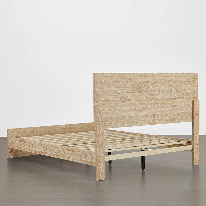 Spruce & Spring Scout 3-Piece Solid Wood Bed Set with Platform Bed Frame and 2 Nightstands