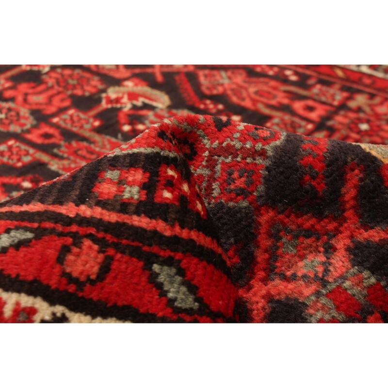 ECARPETGALLERY Hand-knotted Andelz Black Wool Rug - 3'5 x 9'9