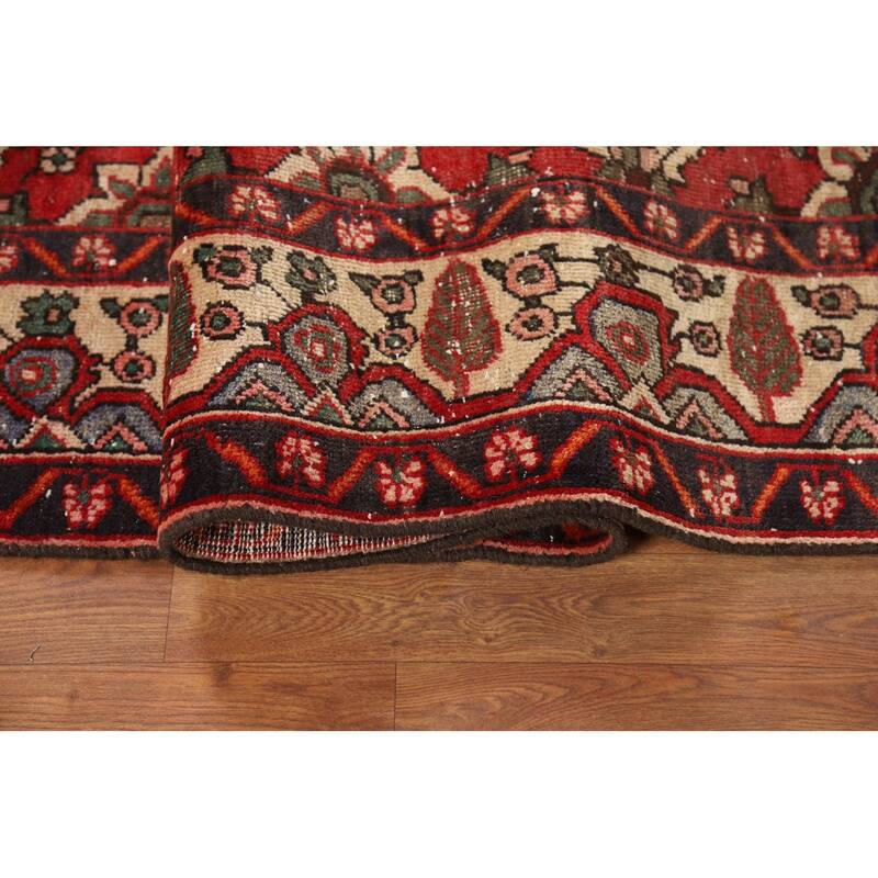 Red Bakhtiari Persian Area Rug Hand-Knotted Wool Carpet - 4'11" x 7'1"