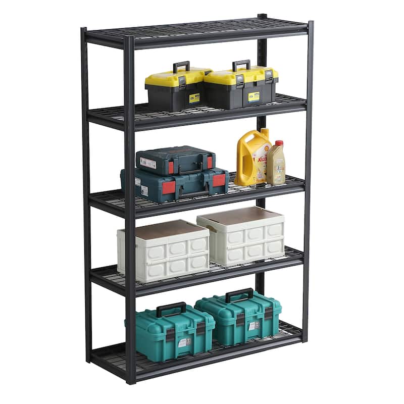5 Tier Adjustable Heavy Duty Metal Storage Shelves