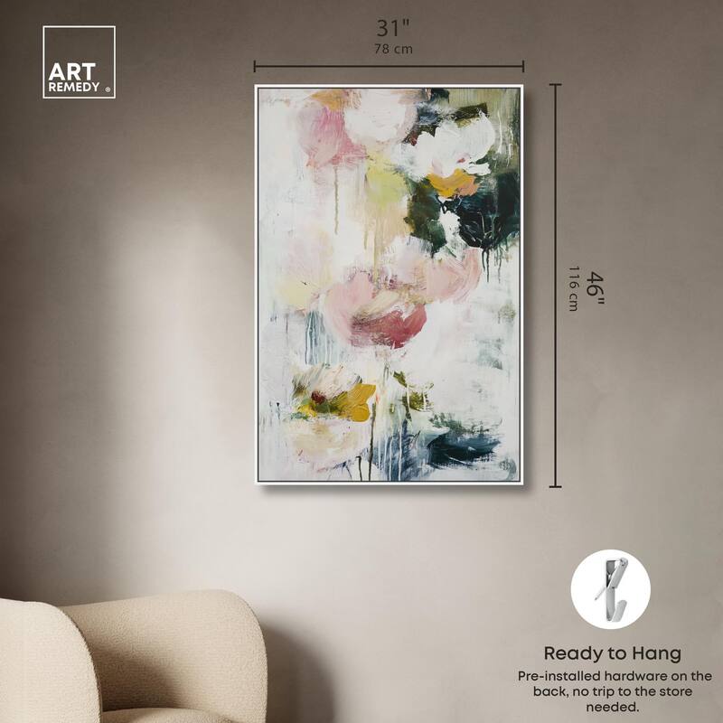Dripping Colors IV Canvas by Art Remedy