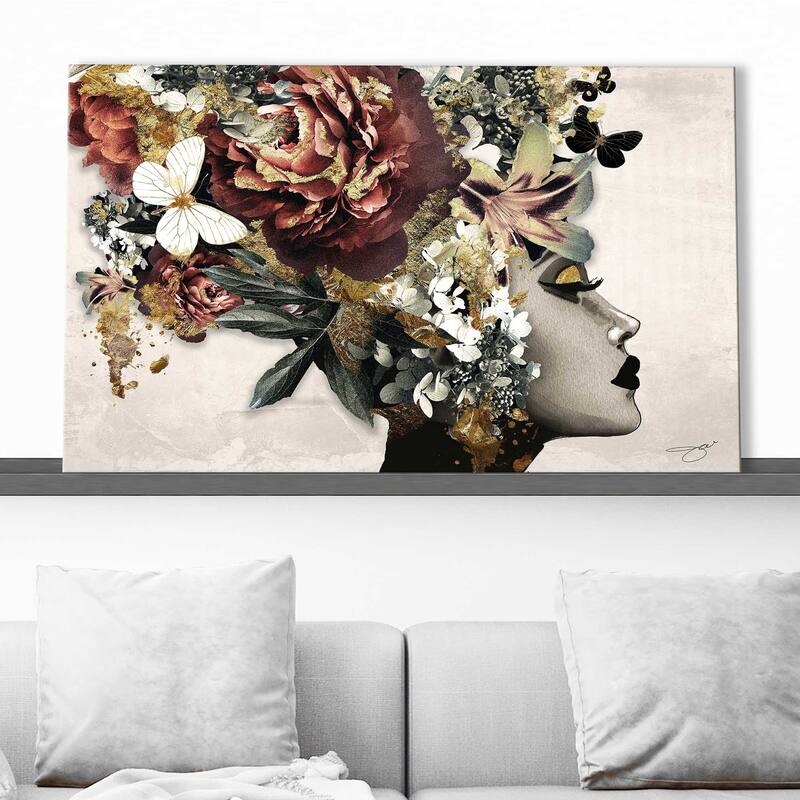 "Afrique Model 2" by Jodi Print on Canvas - Multi-Color