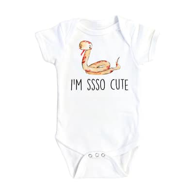 Snake Cute - Baby Boy Girl Clothes Infant Bodysuit Funny Cute Newborn