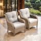 Option Yellow Rattan Beige Cushion