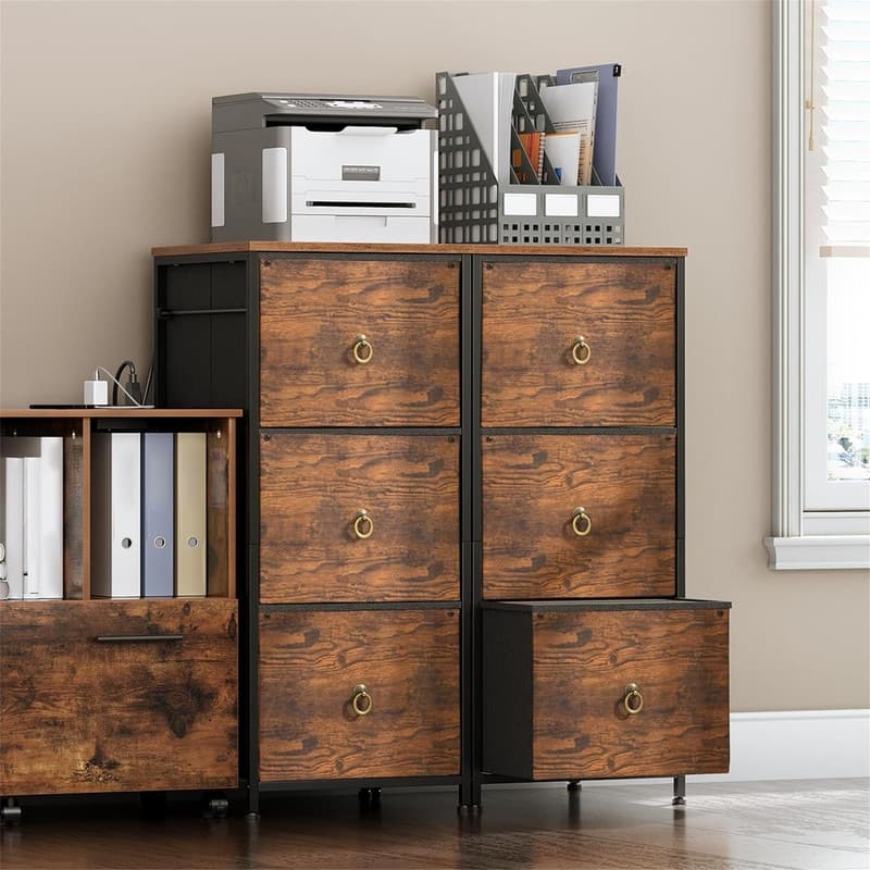 3-Drawer File Cabinet - 15.7"D x 15.7"W x 38.1"H