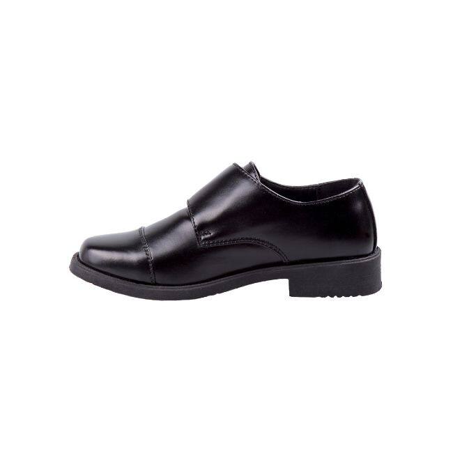 Josmo Boys Dress Shoes - Double Monk Strap Oxford Loafers with Hook & Loop (Toddler/Little Kid Sizes)