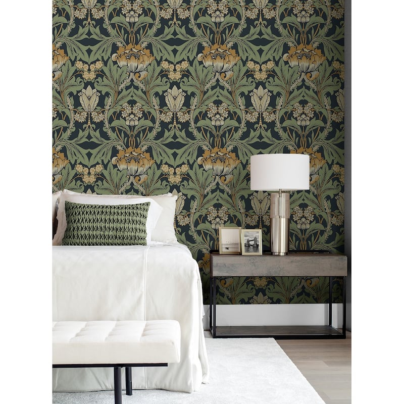 Seabrook Designs Primrose Garden Non-Woven Unpasted Wallpaper