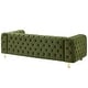 preview thumbnail 18 of 32, Keyser Modern Glam Tufted Velvet 3 Seater Sofa by Christopher Knight Home - 83.75" L x 34.50" W x 27.25" H