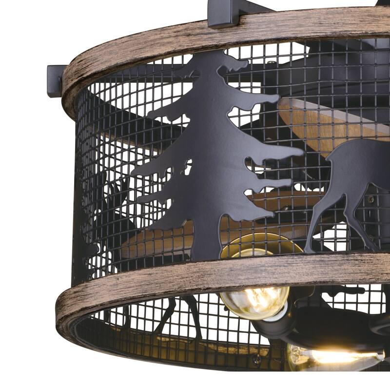 Bellevue Brody 21" 3 Blade LED Indoor Ceiling Fan with Remote Control