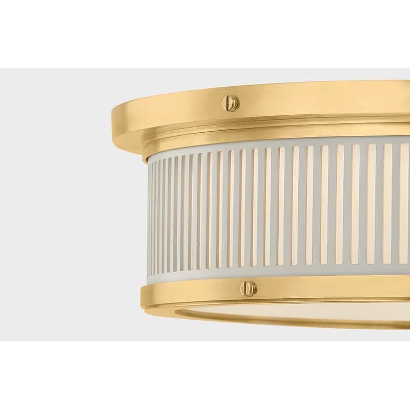 Hudson Valley Lighting MDS1901 Ashdown 14" Wide LED Flush Mount Drum