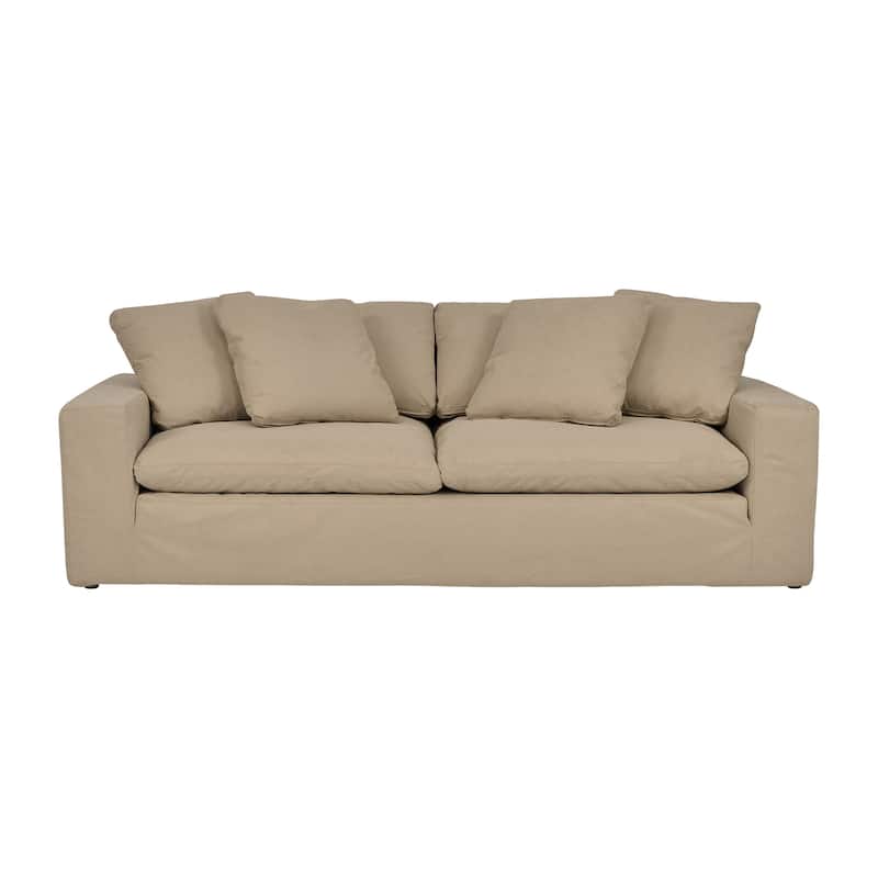 Liberty 96.5" Upholstered Cloud Sofa Couch with Slipcover