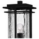 preview thumbnail 3 of 5, McAlister 1-Light Earth Black Outdoor Post Lantern