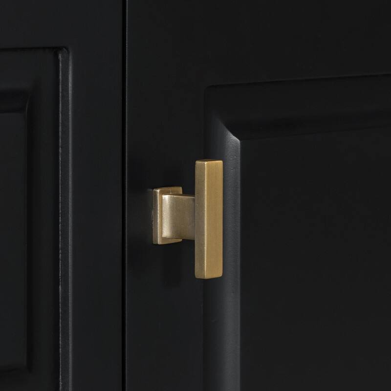 36" Bathroom Vanity with Sink, Freestanding Bathroom Cabinet with Ceramic Basin, Flip Drawer