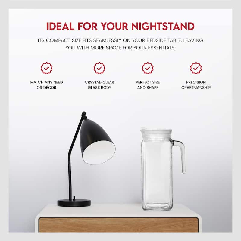 Amici Home Italian Igloo Quadra Glass Pitcher