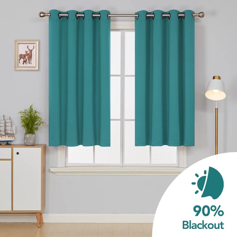 Deconovo Square Grommet Curtain Panel Pair(2 Panel)