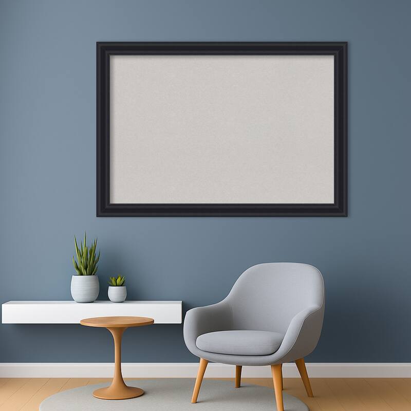 Dalat Black Framed Cork Board - Bulletin Board, Organization Board, Pin Board