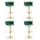preview thumbnail 126 of 155, Velvet Upholstered Adjustable Bar Stool Swivel Counter Chair Set of 2