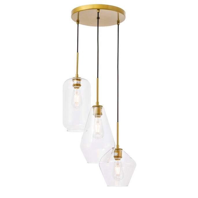 Gerald Glass 3-light Pendant