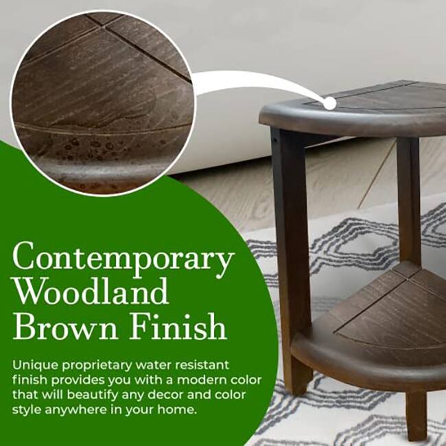 DecoTeak, Bench, Shower Stool, Teak Shower Bench, Shower Seat, Shower Chair for Inside Shower, Small Bench, Shower Foot Rest