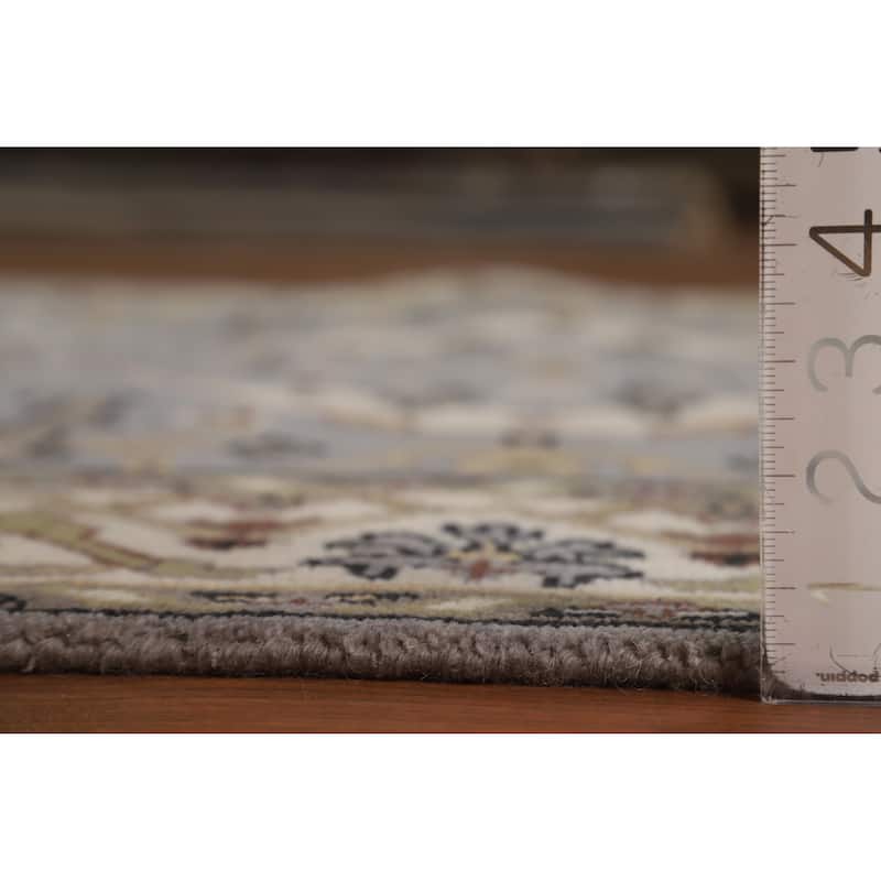 Gray Oushak Oriental Accent Rug Handmade Wool Carpet - 4'2"x 5'11"